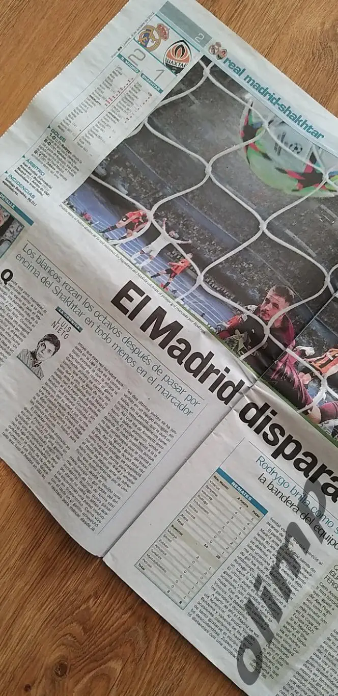 Реал Мадрид-Шахтер Донецк 06.10.2022 , газета AS 1