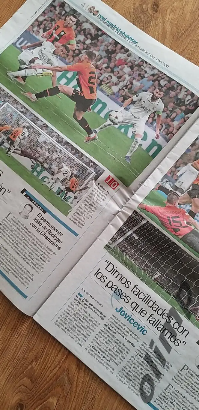 Реал Мадрид-Шахтер Донецк 06.10.2022 , газета AS 2