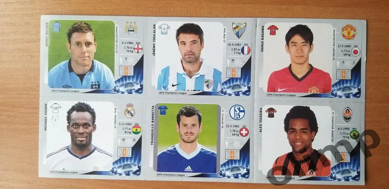 Наклейки Panini к ЛЧ 2012-2013