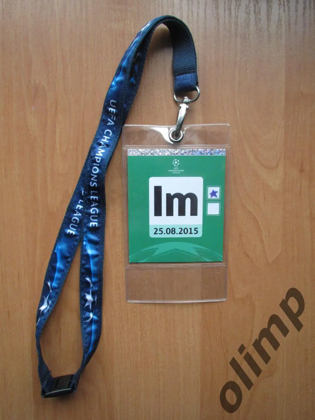 Билет(бэйдж) Шахтер Донецк-Рапид Вена 25.08.2015