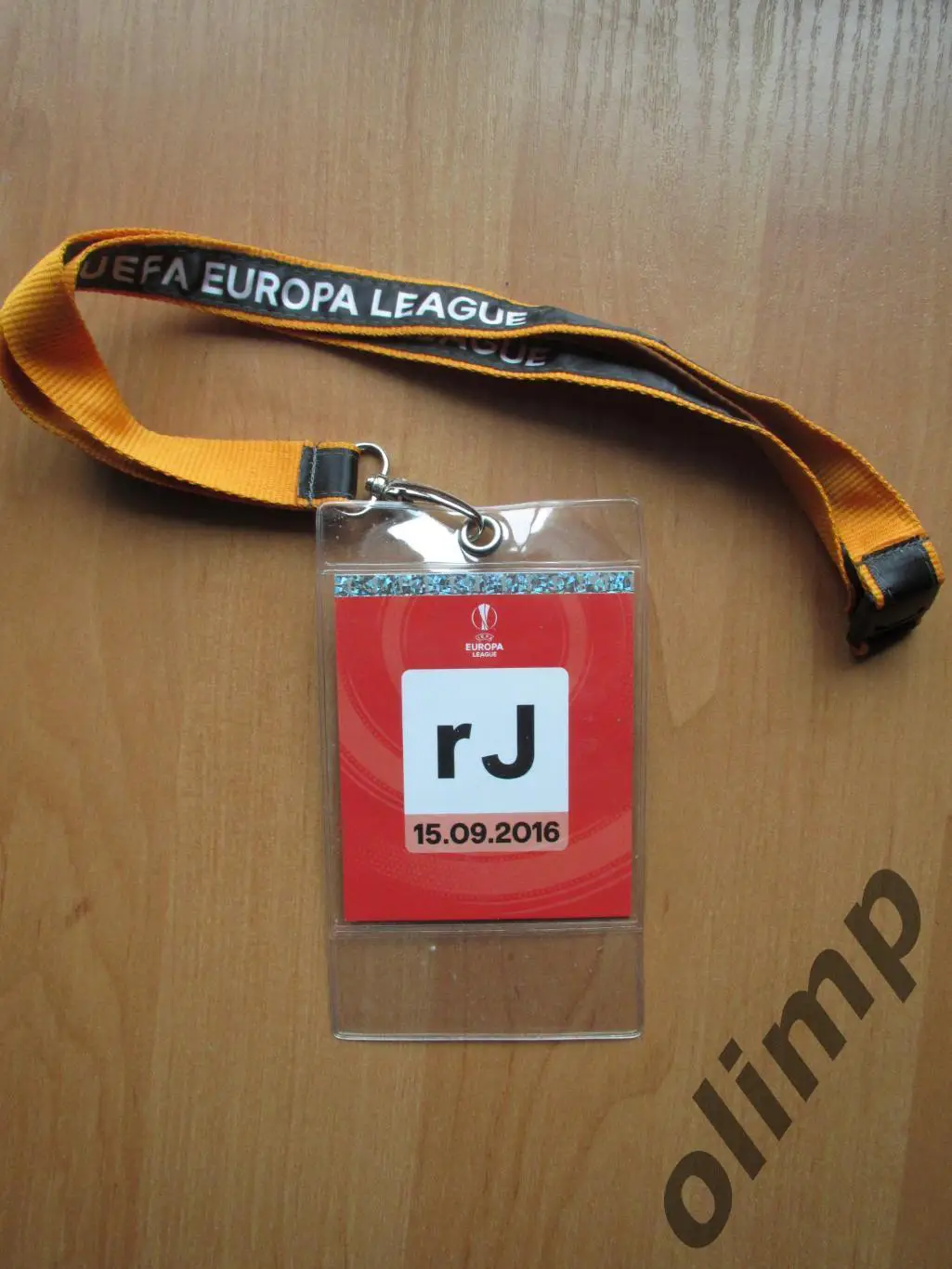 Билет (бэйдж) Коньяспор Конья-Шахтер Донецк 15.09.2016, №1