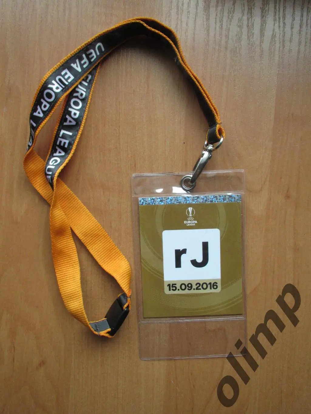 Билет (бэйдж) Коньяспор Конья-Шахтер Донецк 15.09.2016, №2