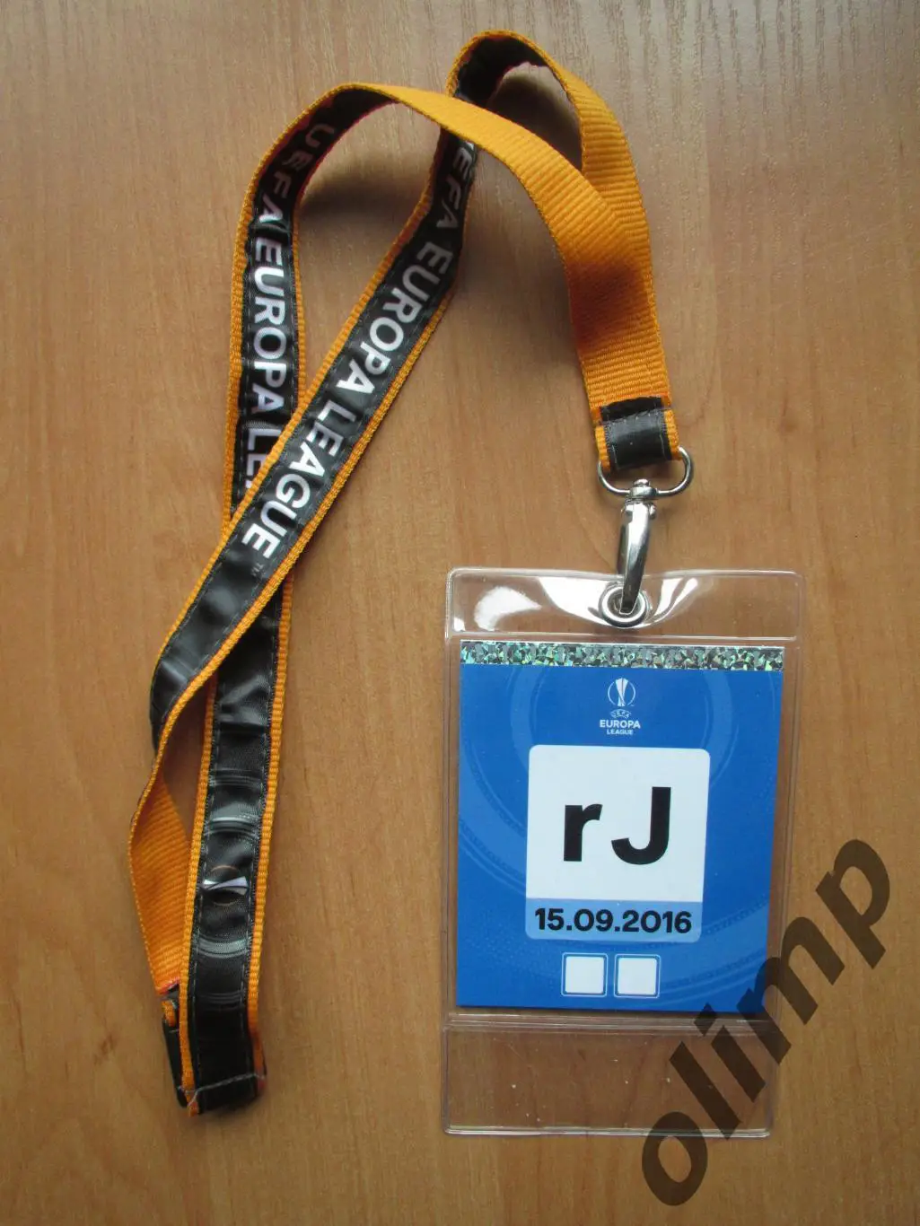 Билет (бэйдж) Коньяспор Конья-Шахтер Донецк 15.09.2016, №3