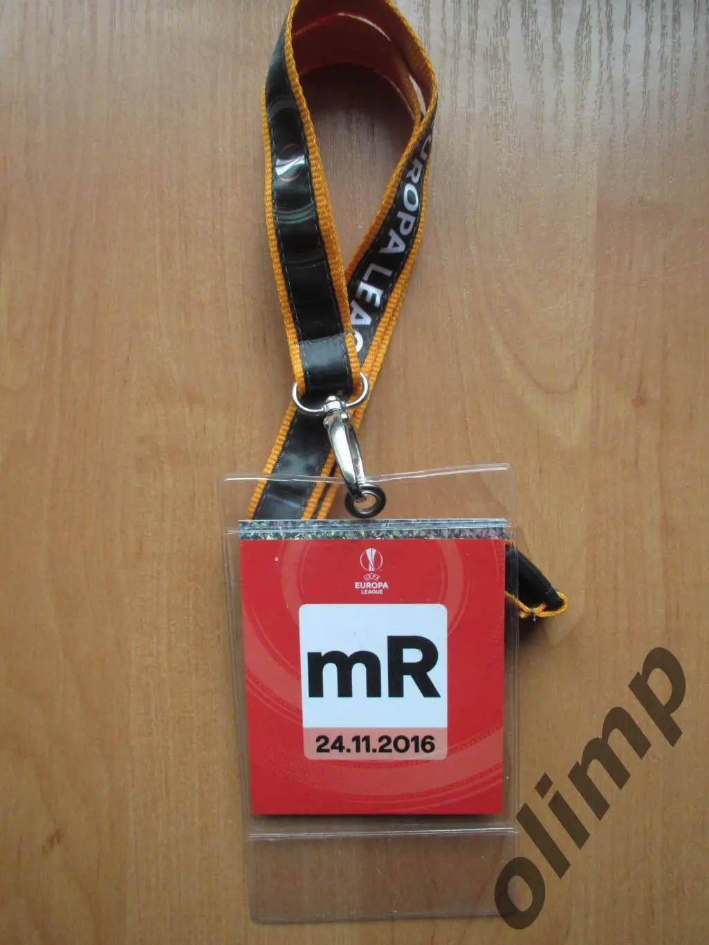 Билет (бэйдж) Шахтер Донецк-Коньяспор Конья 24.11.2016, №2