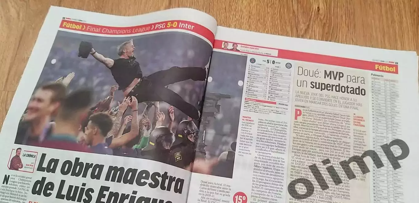 ПСЖ Париж-Интер Милан 2025 (отчет), MARCA 1