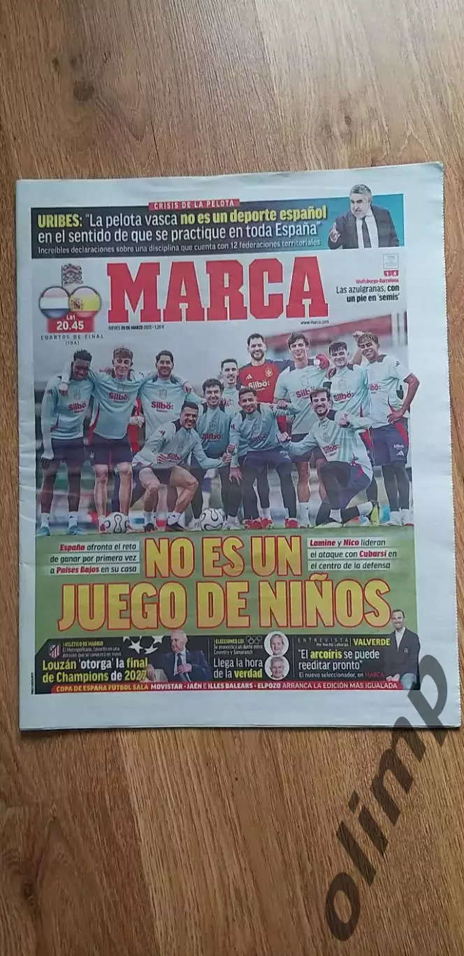 Нидерланды-Испания 20.03.2025, MARCA