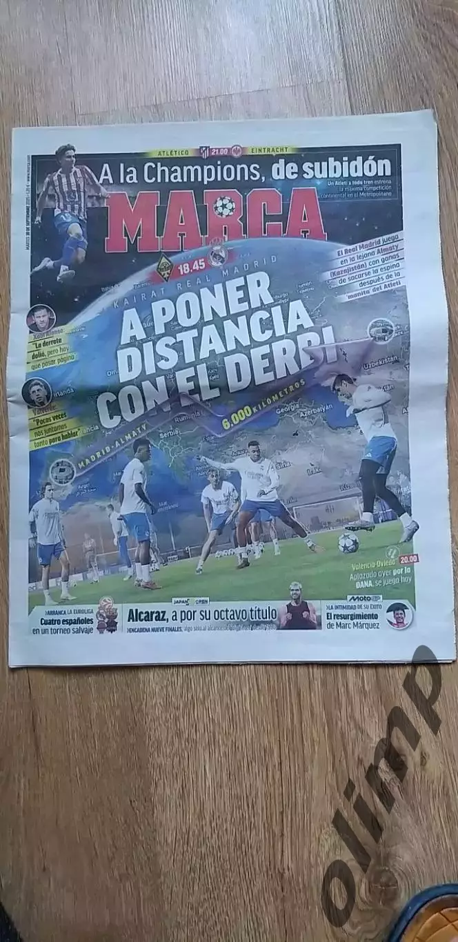 Кайрат Алма-Ата-Реал Мадрид 30.09.2025, издание MARCA