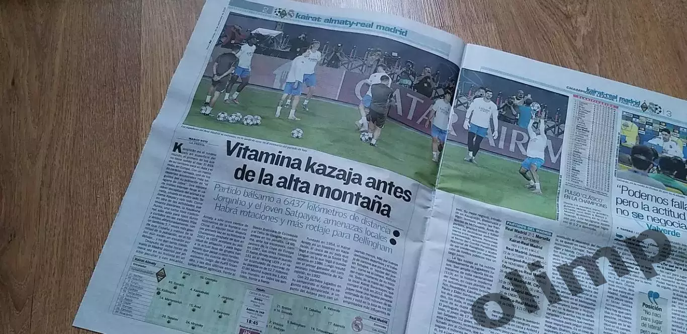 Кайрат Алма-Ата-Реал Мадрид 30.09.2025, издание AS 1