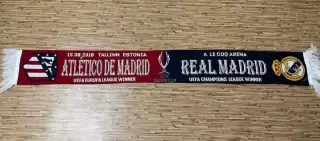 Шарф Атлетико Мадрид,Испания - Реал Мадрид, Испания 2018