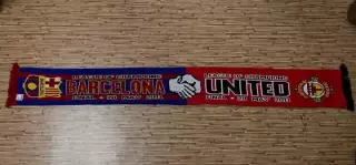 Шарф Манчестер ЮнайтедАнглия - Барселона Испания 2011