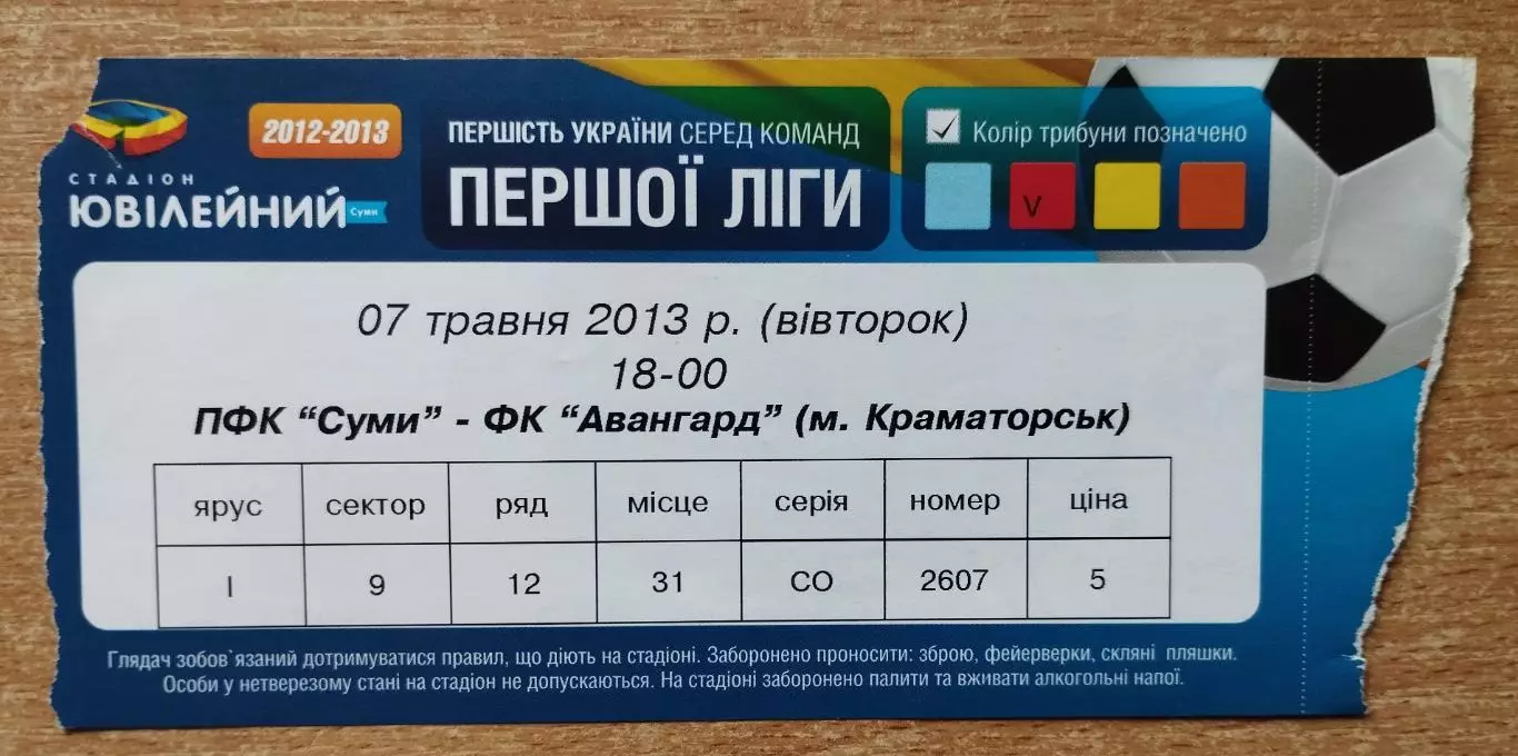 ПФК Сумы - Авангард Краматорск 7.05.2013