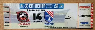 Кривбасс Кривой Рог - Таврия Симферополь 14.08