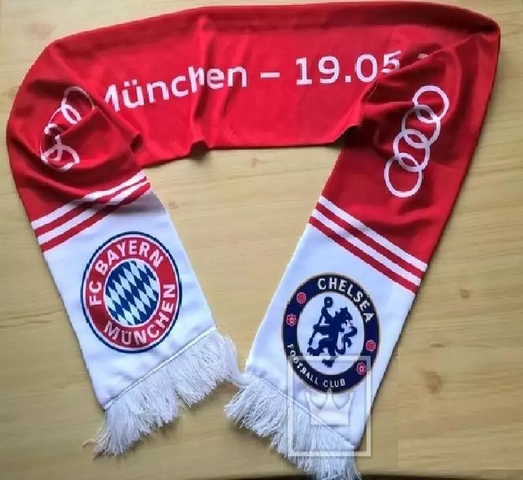 Шарф финала Лиги Чемпионов 2012, вид 2, Бавария Мюнхен - Челси