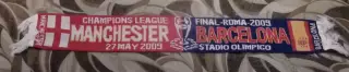 Шарф финала Лиги Чемпионов 2009 Манчестер Юнайтед Англия - Барселона