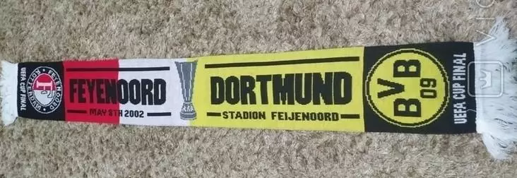 Шарф финала Кубка УЕФА 2002, Фейеноорд Нидерланды - БоруссияДортмунд