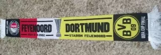 Шарф финала Кубка УЕФА 2002, Фейеноорд Нидерланды - БоруссияДортмунд