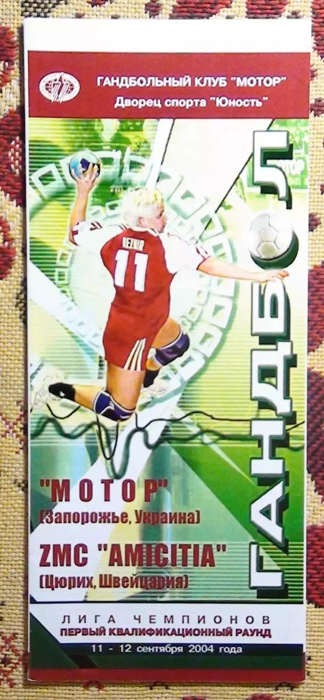 Гандбол. Мотор Запорожье - Амицития, Швейцария 11-12.09.2004