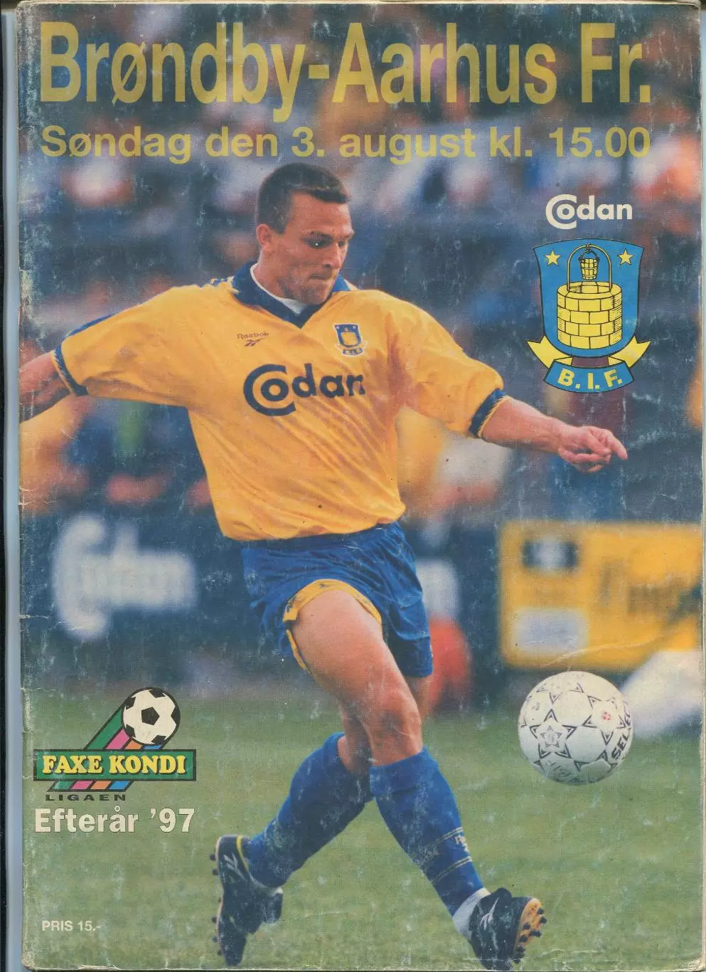 Чемпионат Дании. Brondby - Aarhus 03.08.1997