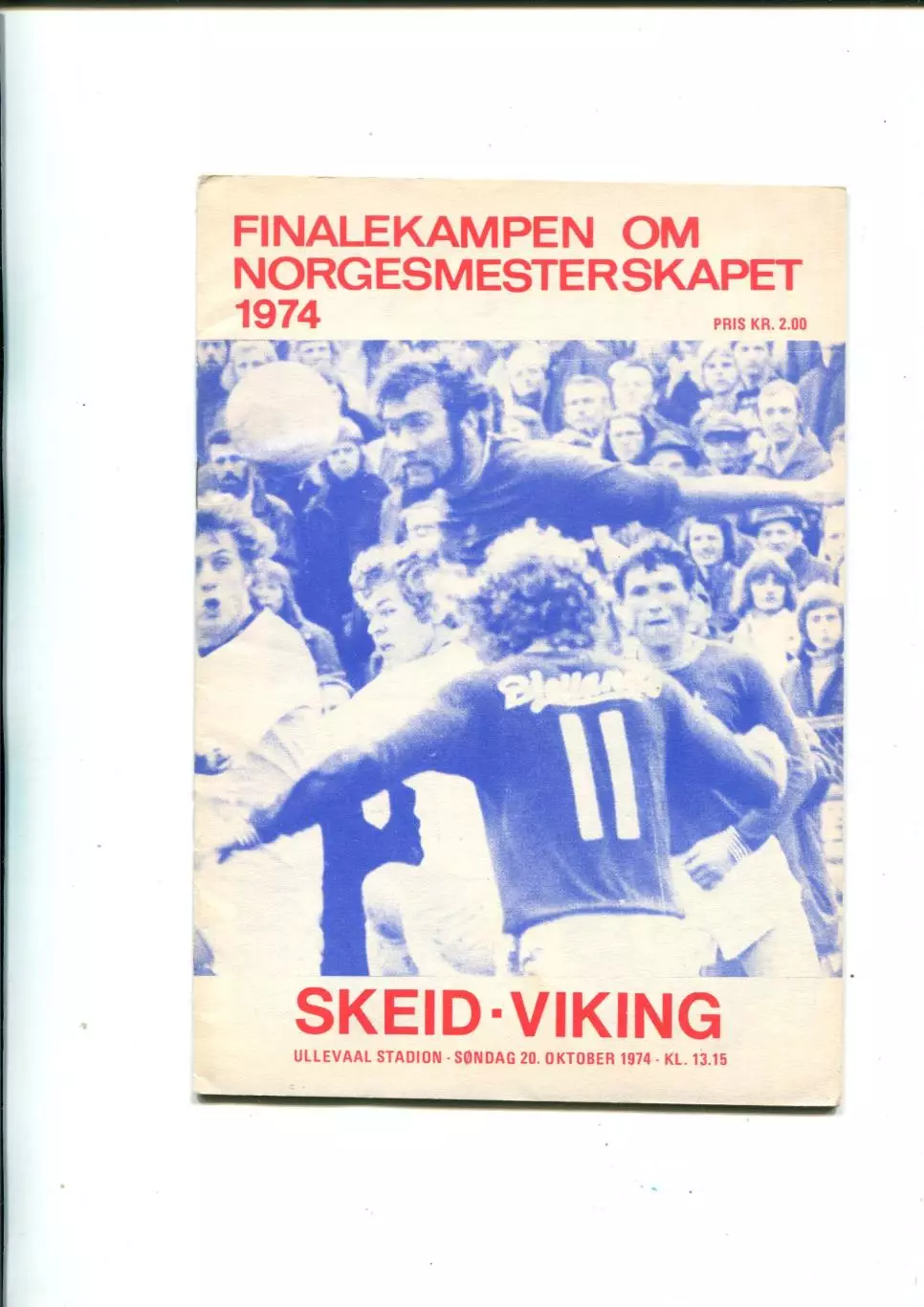 Финал Кубка Норвегии. Skeid Oslo - Viking Stavanger 20.10.1974