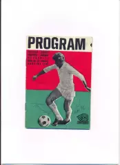 Чемпионат Польши. Zaglebie Sosnowiec - Cracovia Krakow 30.11.1969, с автографами