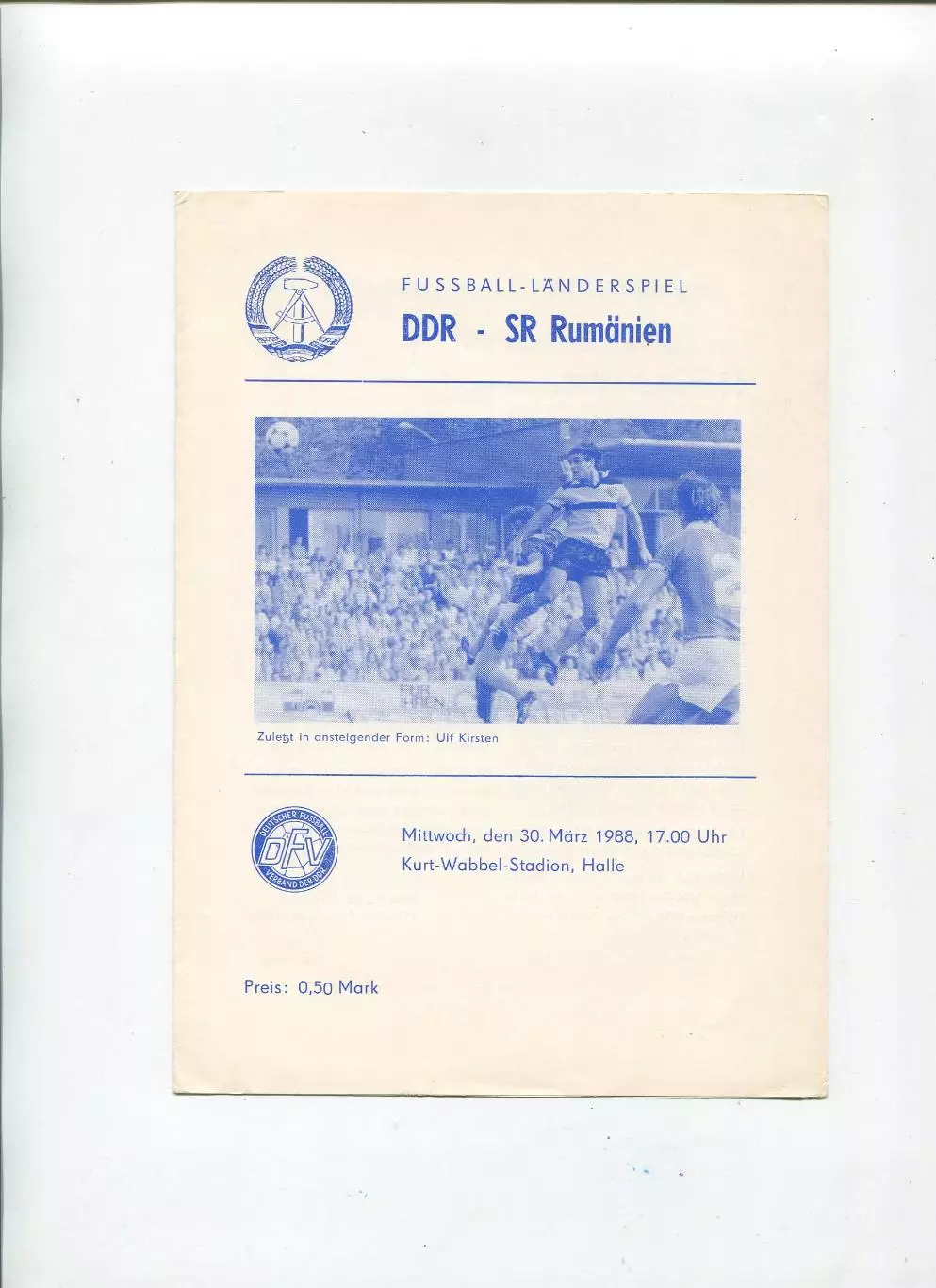 ГДР - Румыния 1988