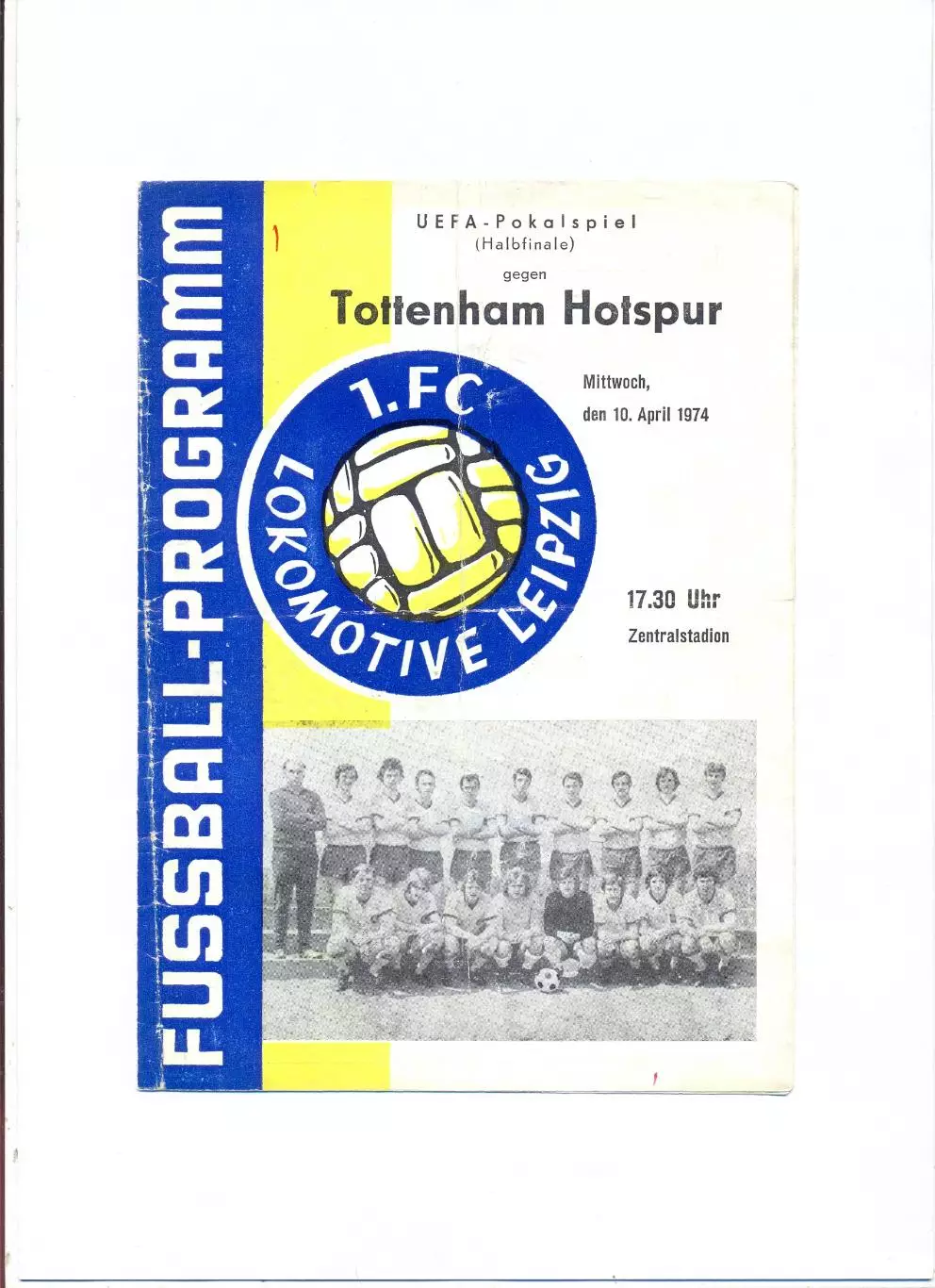 Локомотив Лейпциг, ГДР - Тоттенхэм Хотспур Лондон, Англия 1974