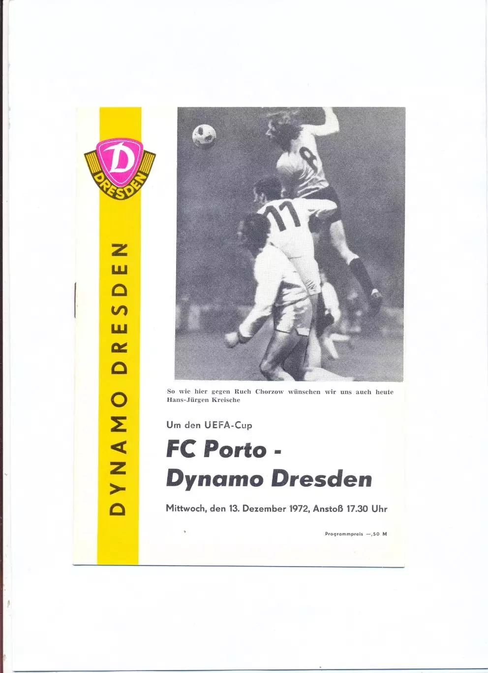 Динамо Дрезден, ГДР - Порто, Португалия 1972