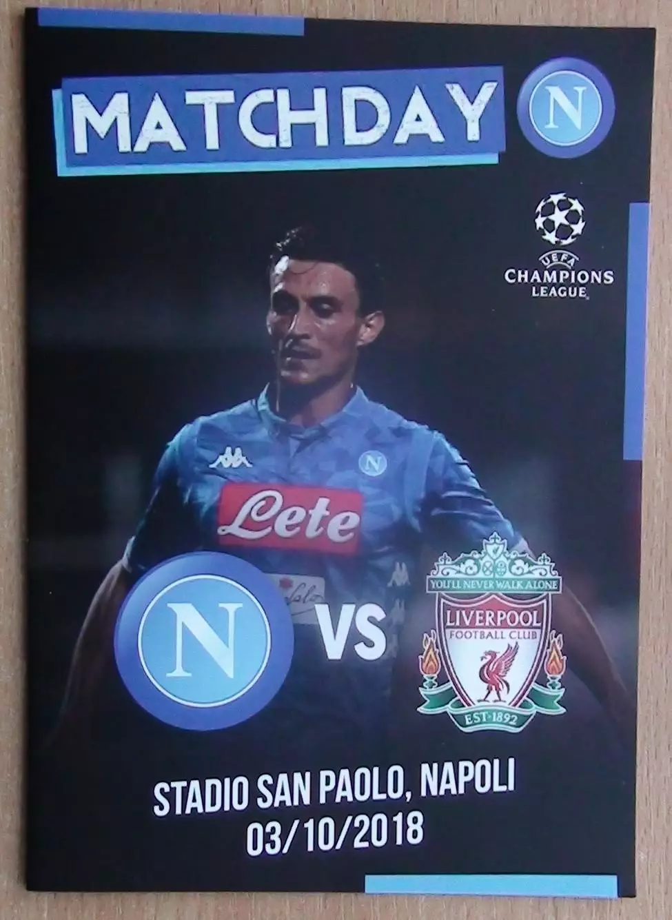 Наполи Неаполь, Италия - Ливерпуль, Англия 2018