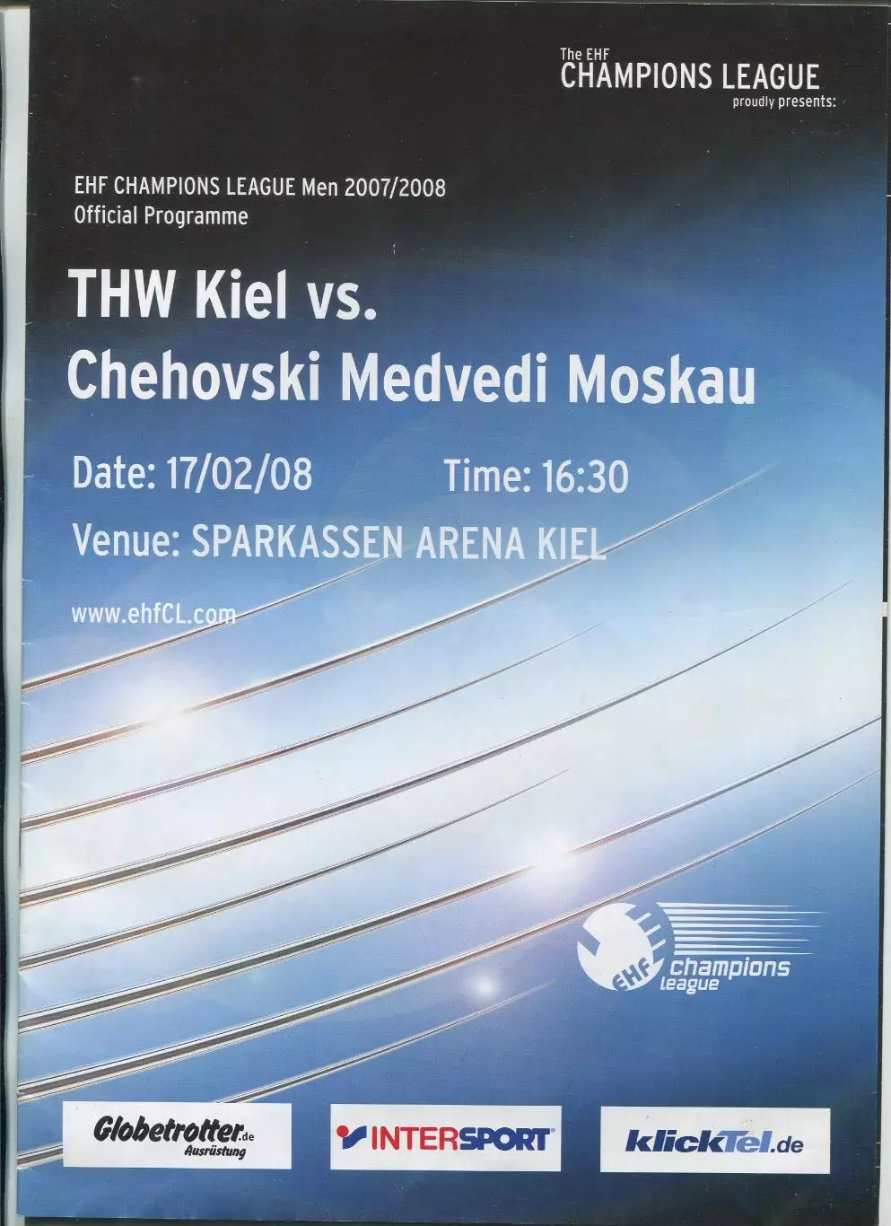 ГАНДБОЛ. Киль, Германия - Чеховские медведи, Московская обл. 17.02.2008
