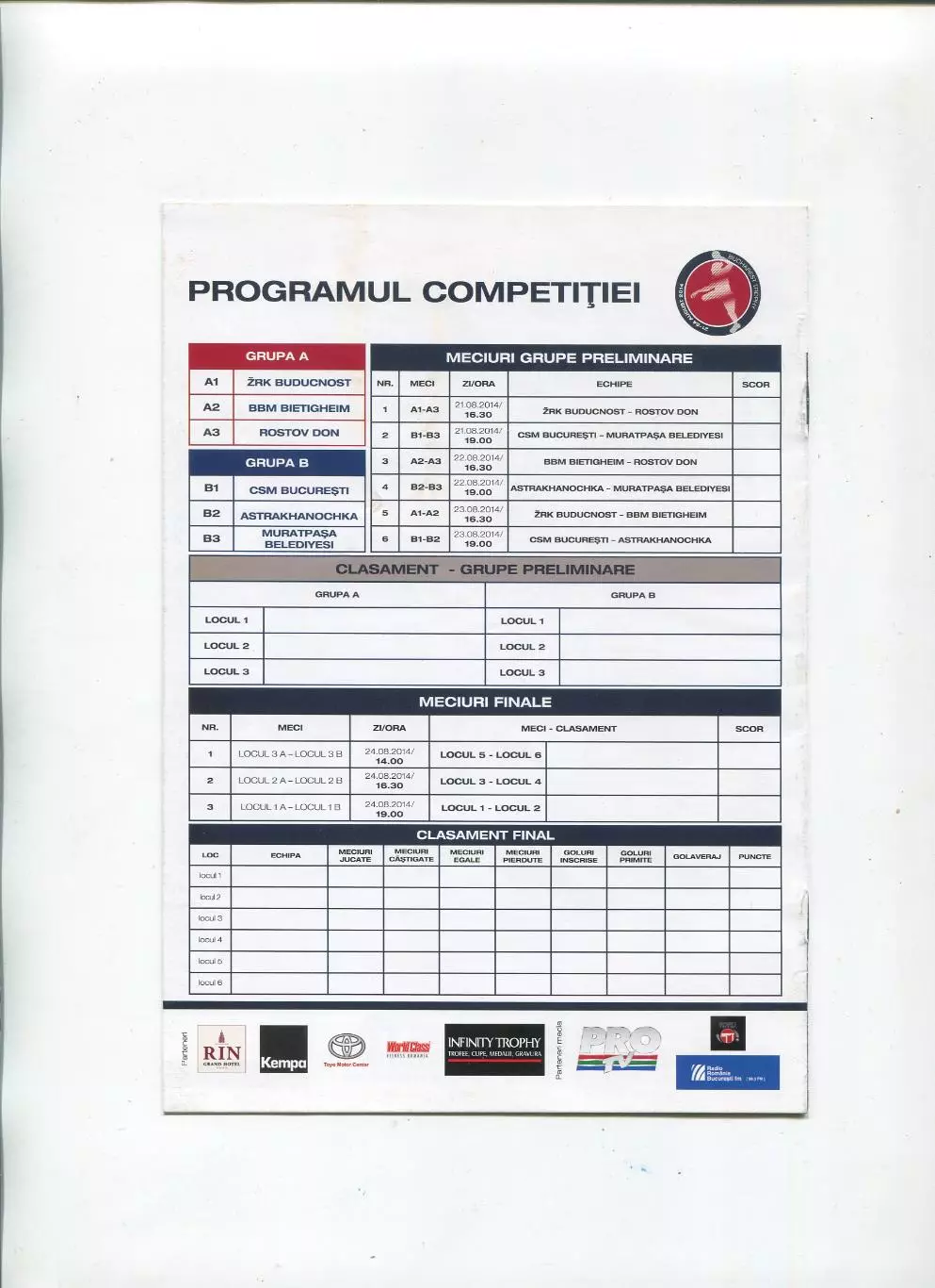 ГАНДБОЛ. Международный турнир в Румынии 2014, Ростов-на-Дону, Астрахань 1