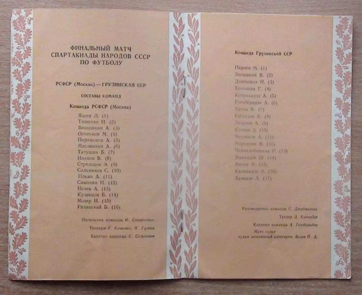 Финал футбольного турнира Спартакиада народов СССР 1956 Москва - Грузинская ССР 1