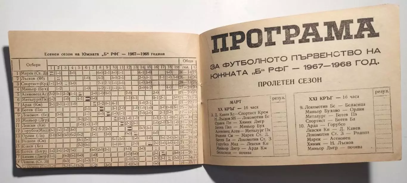 Справочник Болгария 1967-68 2