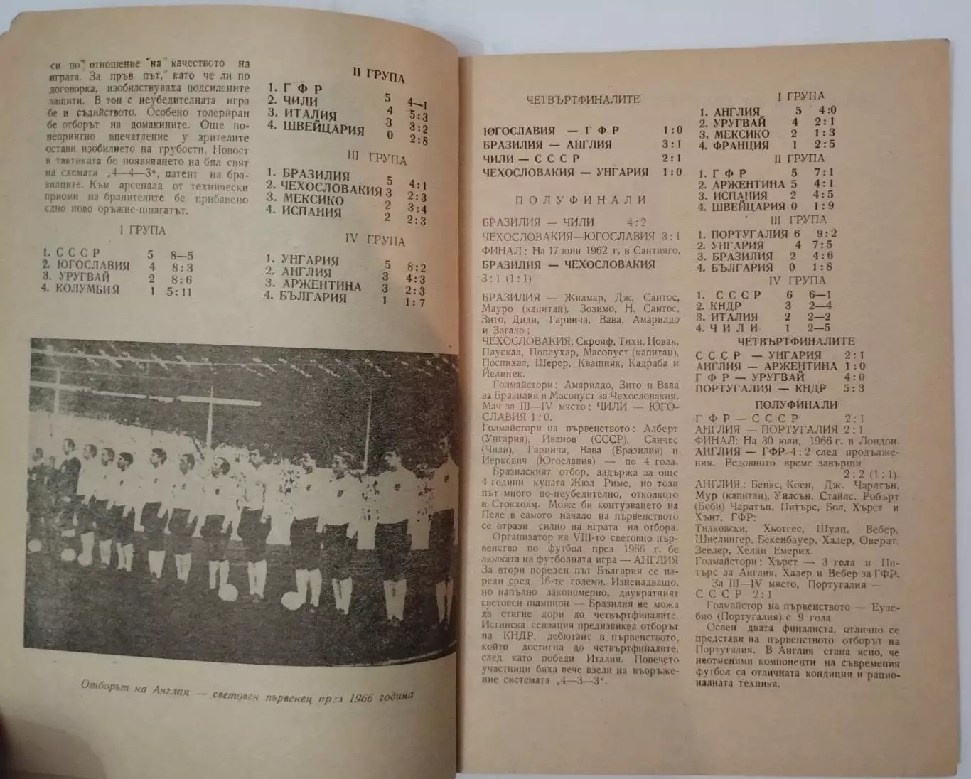 Чемпионат мира 1970, сборная СССР, болгарское издание, вид 1 3