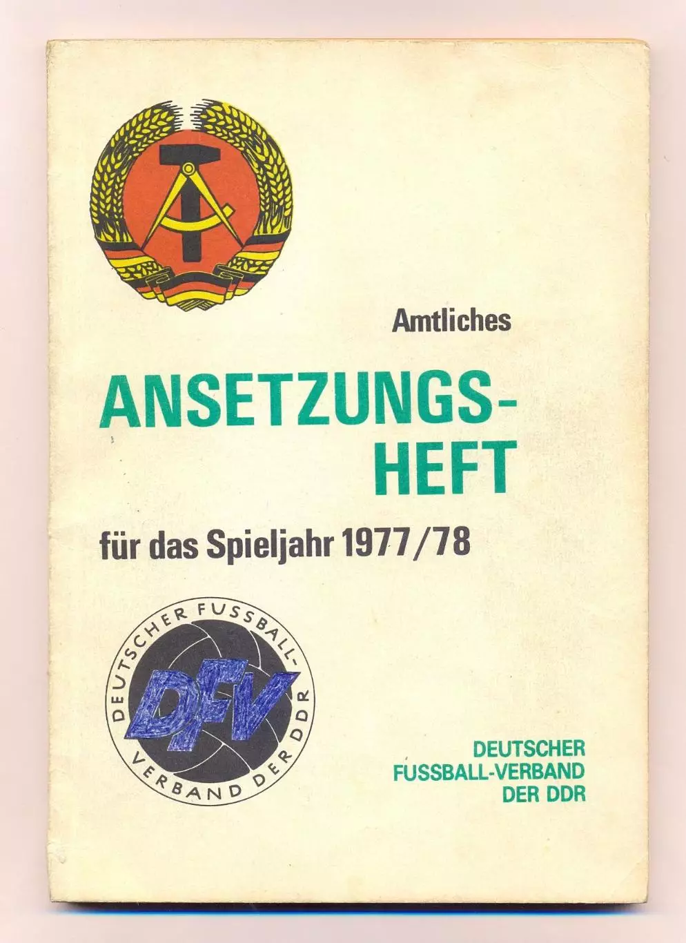 Ежегодник футбола ГДР 1977-78