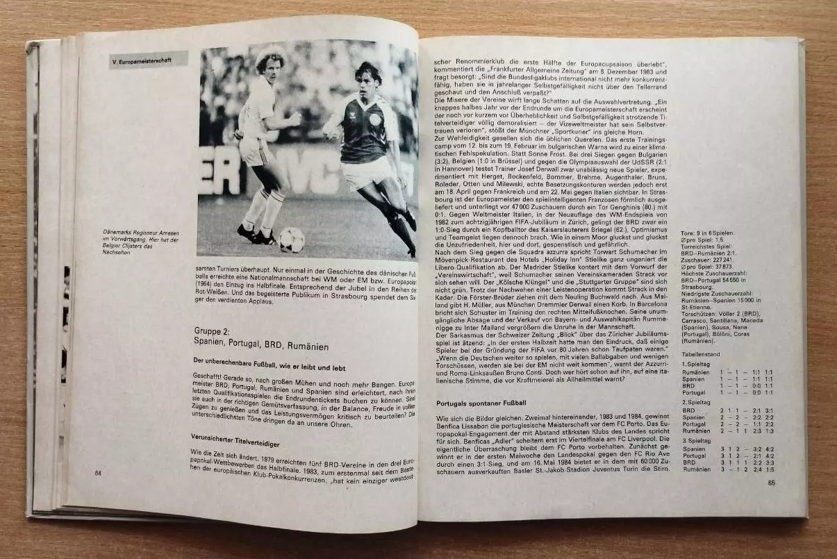 Чемпионат Европы по Футболу, Франция, 1984, издание ГДР 3