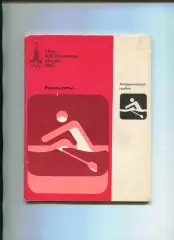 Олимпийские игры. 1980, Ак. гребля, официальное издание оргкомитета, результаты