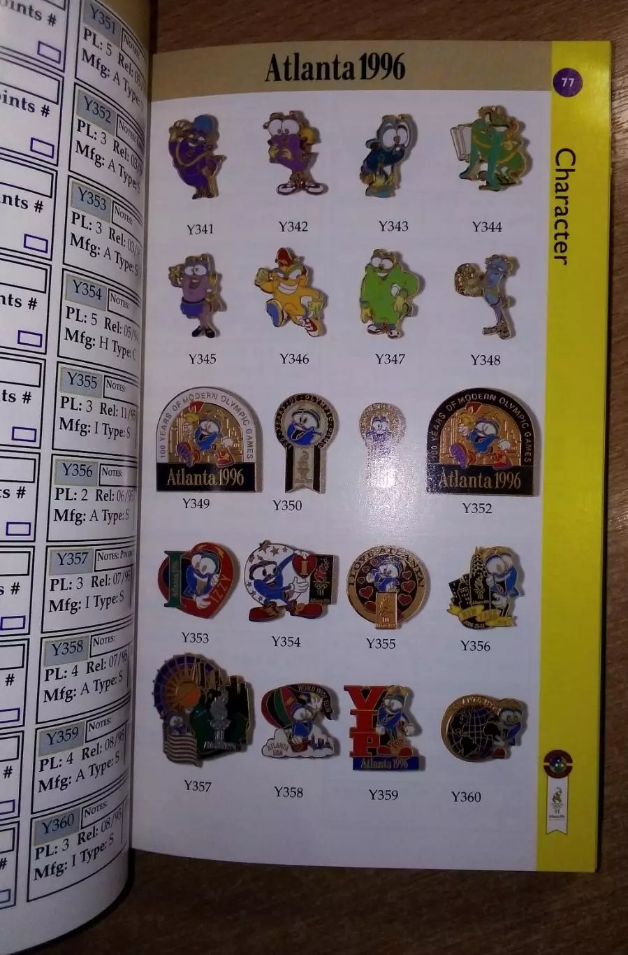 Олимпийские игры. Фалеристика. Атланта-1996» (англ.яз.), в 2-х частях 2