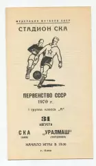 СКА Киев - Уралмаш Свердловск 1970