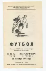 СКА Киев - Шахтёр Горловка 1976