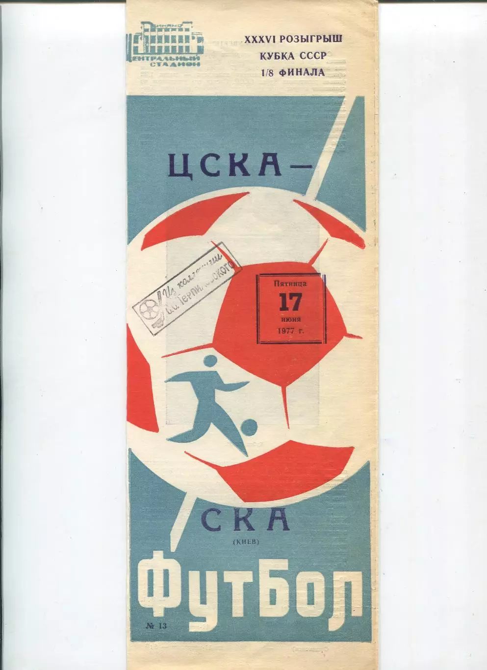 ЦСКА Москва - СКА Киев 1977