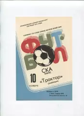 СКА Киев - Трактор Павлодар 1981