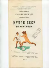 Шинник Ярославль - СКА Киев 1982, кубок (Москва)