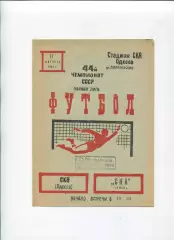 СКА Одесса - СКА Киев 1981