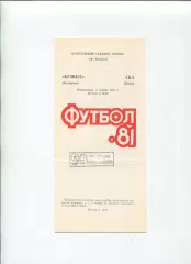 Кузбасс кемерово - СКА Киев 1981
