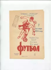 Стахановец Стаханов - СКА Киев 1983