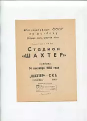 Шахтёр Горловка - СКА Киев 1985
