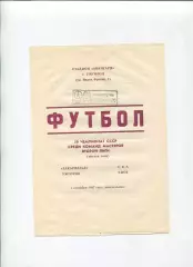 Закарпатье Ужгород - СКА Киев 1987