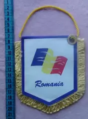 Вымпел Федерация футбола Румынии, оригинальный, со знаком