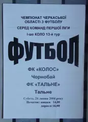 Колос Чернобай - ФК Тальное 2004