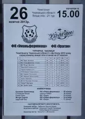 Уманьферммаш Умань - Ураган, Золотоношский р-н 2013